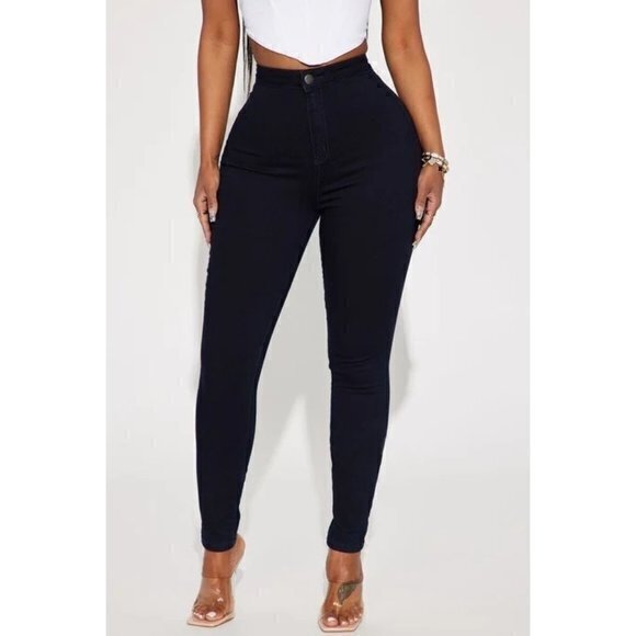 Super High Waist Denim Skinnies - Indigo Size 15 RefFNB‎ - Picture 4 of 11